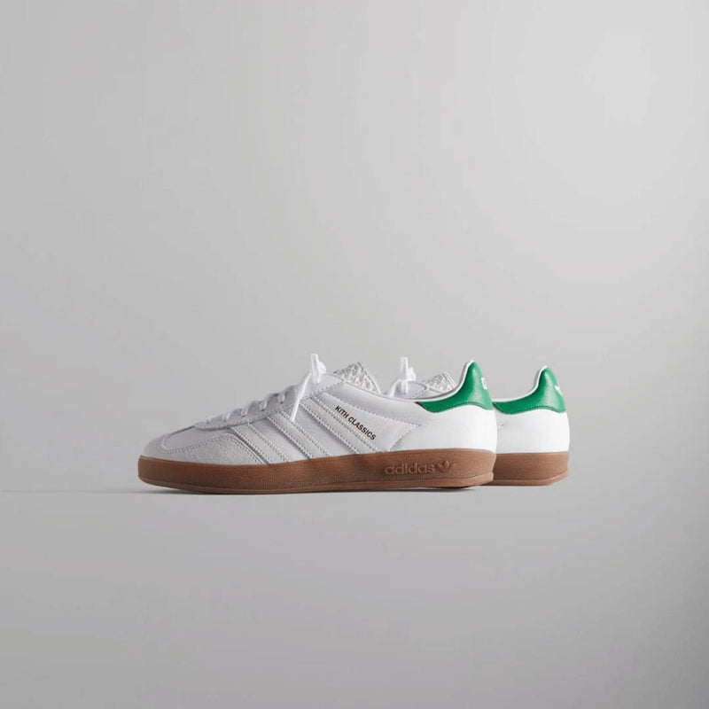 Kith x Adidas Gazelle Indoor White Green