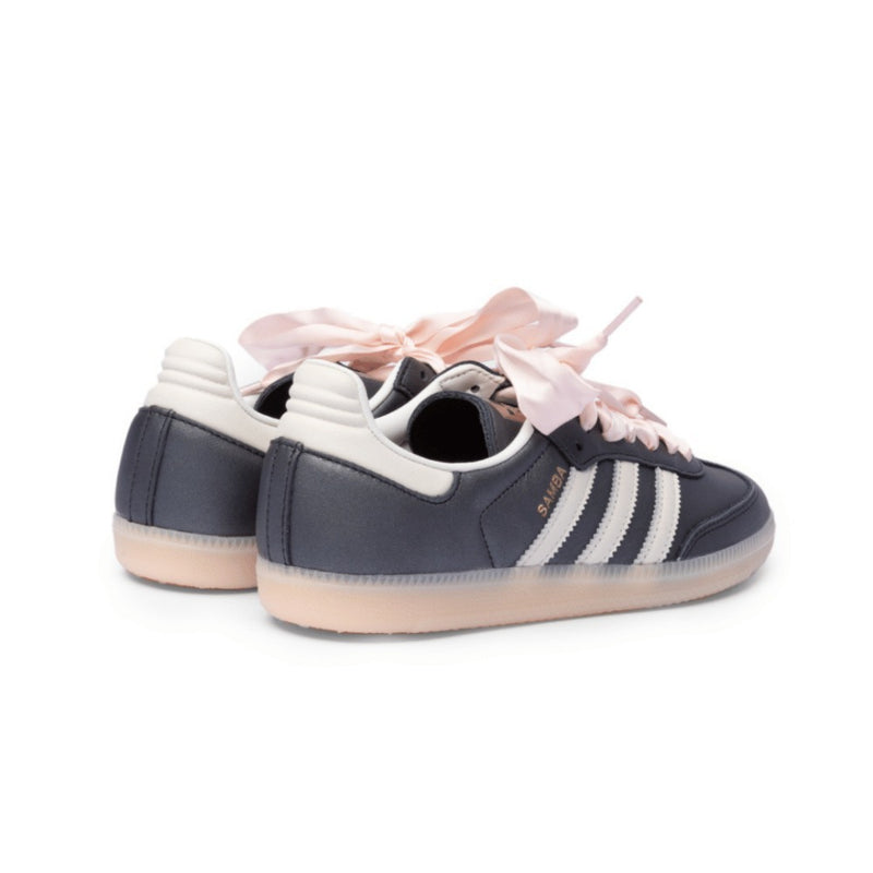 Adidas Samba OG Black Pink Ribbon Laces