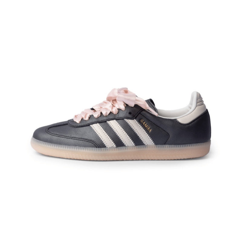 Adidas Samba OG Black Pink Ribbon Laces